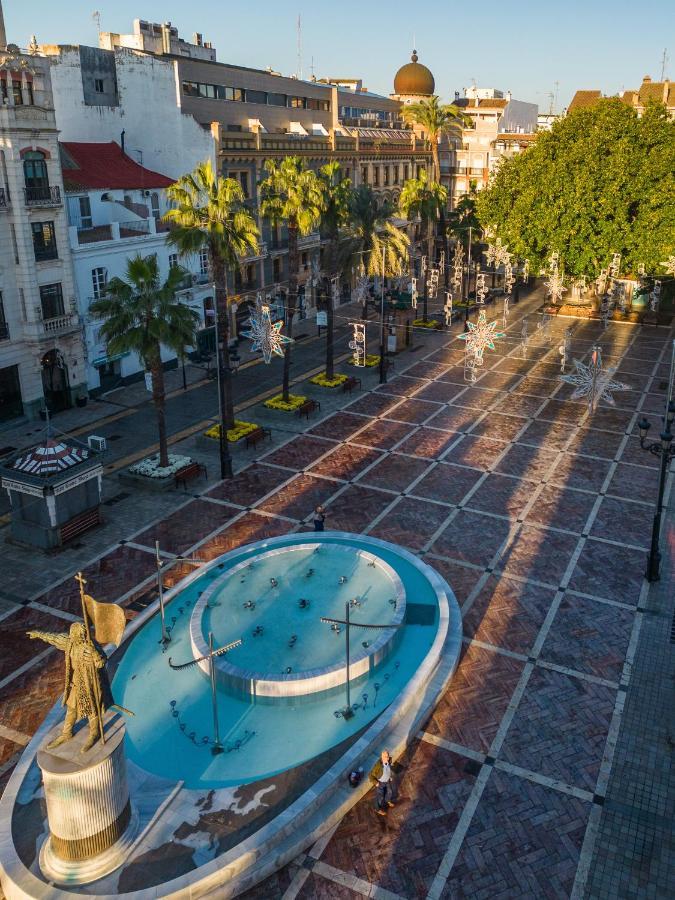 Conjunto De Apartamentos Antiguo Palacio Hotel Paris Huelva Eksteriør bilde